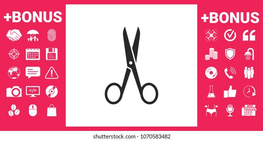 Scissors icon symbol