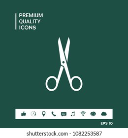 Scissors icon symbol