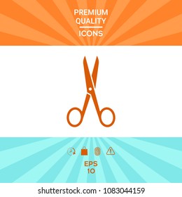Scissors icon symbol