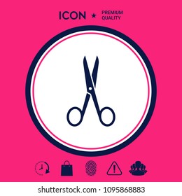 Scissors icon symbol