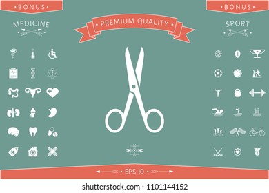 Scissors icon symbol