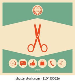 Scissors icon symbol