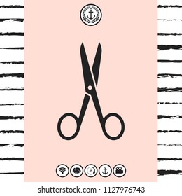 Scissors icon symbol