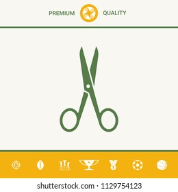 Scissors icon symbol