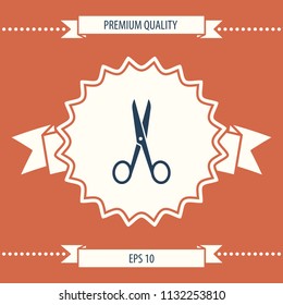 Scissors icon symbol