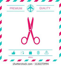Scissors icon symbol