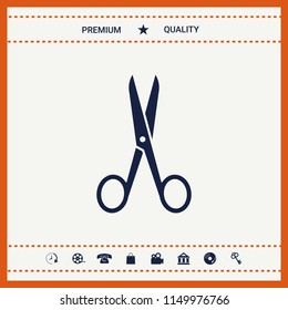 Scissors icon symbol