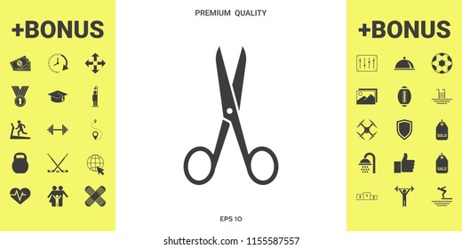 Scissors icon symbol