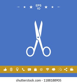 Scissors icon symbol