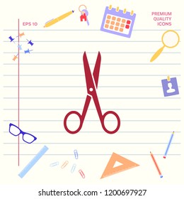 Scissors icon symbol