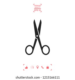 Scissors icon symbol