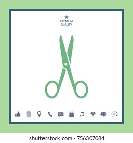 Scissors icon symbol