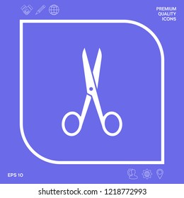 Scissors icon symbol. Graphic elements for your design