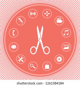 Scissors icon symbol. Graphic elements for your design