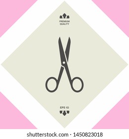 Scissors icon symbol. Graphic elements for your design