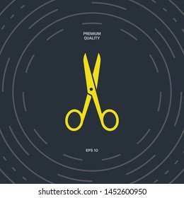 Scissors icon symbol. Graphic elements for your design