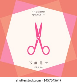 Scissors icon symbol. Graphic elements for your design
