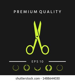 Scissors icon symbol. Graphic elements for your design