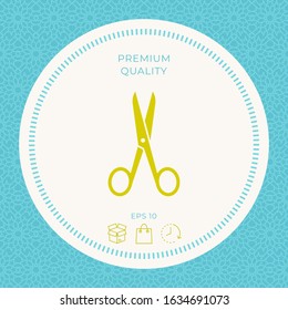 Scissors icon symbol. Graphic elements for your design