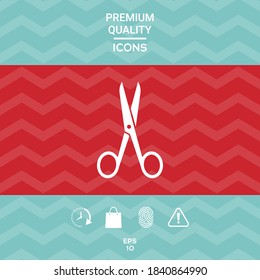 Scissors icon symbol. Graphic elements for your design