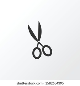 Scissors icon symbol. Premium quality isolated shears element in trendy style.