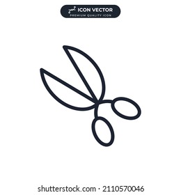 Scissors icon symbol template for graphic and web design collection logo vector illustration