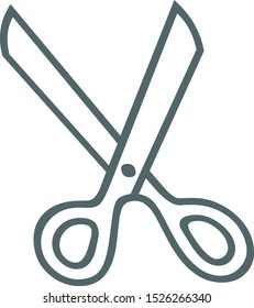 Scissors icon. Scissors symbol. Vector illustration