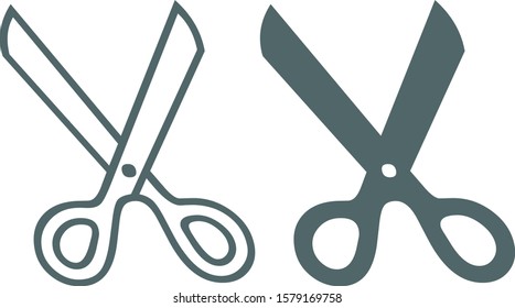 Scissors icon. Scissors symbol. Vector illustration