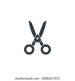 Scissors icon symbol vector illustration isolated on white background