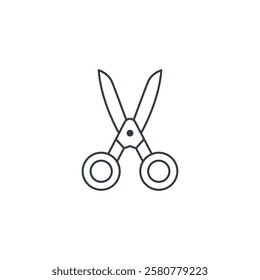 Scissors icon symbol vector illustration isolated on white background