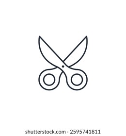 Scissors icon symbol vector sign isolated on white background illustration for graphic and web design