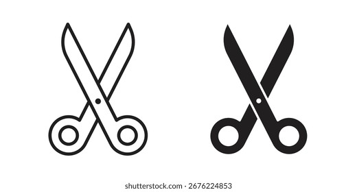 Icono de tijeras para tus Diseños web. Logotipo del icono, App, UI.