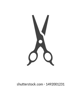 Scissors icon template color editable. Scissors symbol vector sign isolated on white background.
