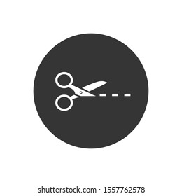 Scissors icon template. Vector illustration