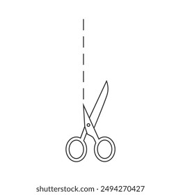 Scissors icon template. Vector illustration