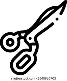 scissors icon. Thin Linear Style Design Isolated On White Background