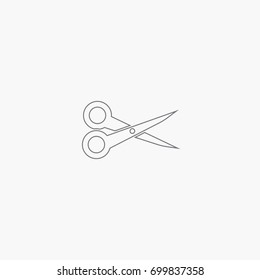 scissors icon. tool for cut