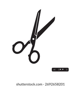 Scissors icon with transparent background