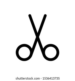 Scissors icon in trendy flat style isolated on background. Scissors icon page symbol for your web site design Scissors icon logo, app, UI. Scissors icon Vector illustration, EPS10.