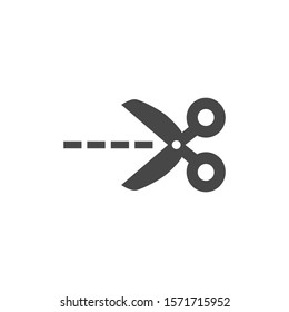 Scissors icon in trendy flat style isolated on background. Scissors icon logo, application, user interface