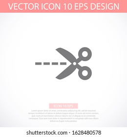 Scissors icon in trendy flat style isolated on background. Scissors icon logo, application, user interface