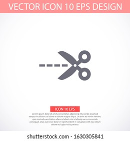 Scissors icon in trendy flat style isolated on background. Scissors icon logo, application, user interface