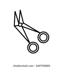 scissors icon vector