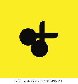scissors icon vector