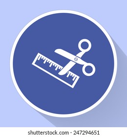 Scissors icon vector icon