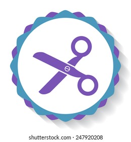 Scissors icon vector icon