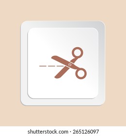 Scissors icon vector icon 
