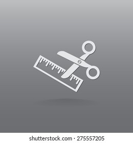 Scissors icon vector icon 