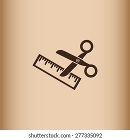 Scissors icon vector icon 
