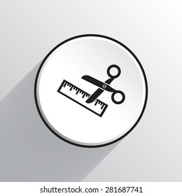 Scissors icon vector icon 